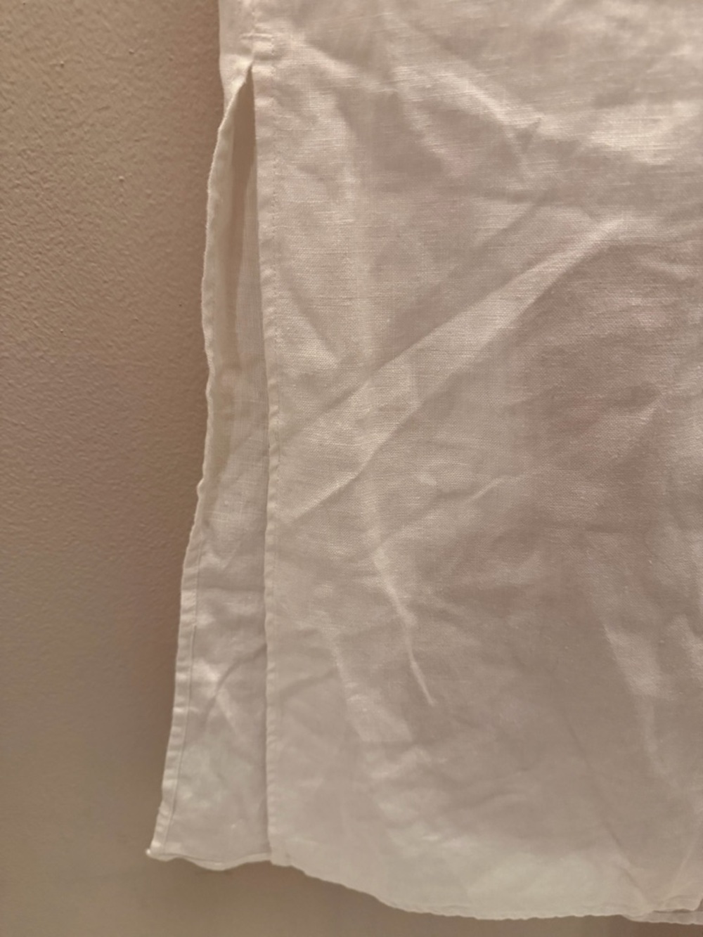 Lauren Ralph Lauren White Linen Button Front Maxi Skirt Side Slit Womens 0 - Picture 2 of 7